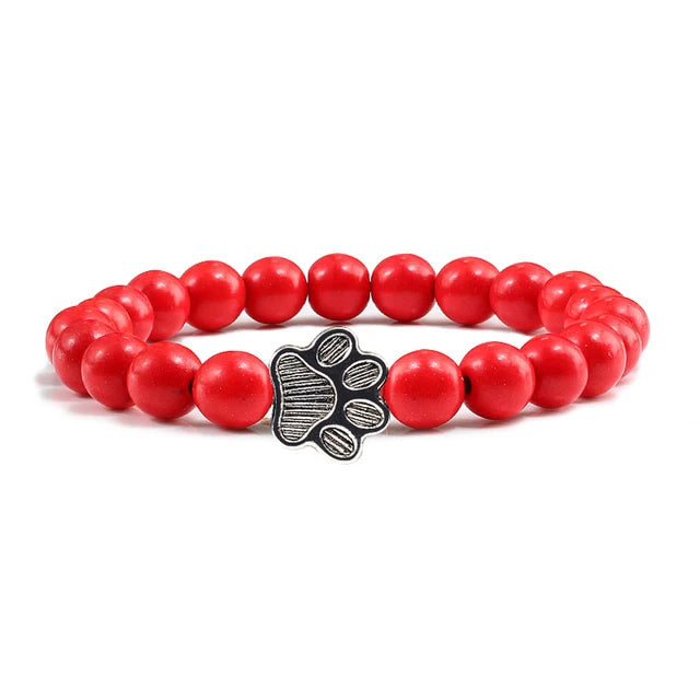 Lava Paw Stone Bracelet