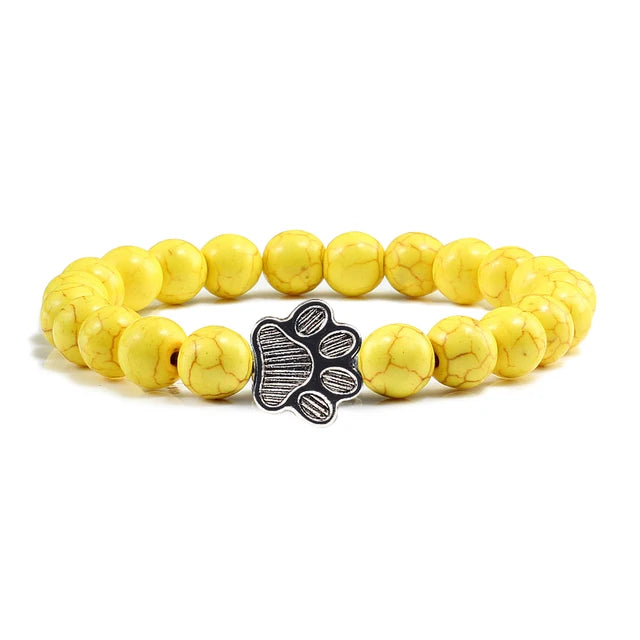 Lava Paw Stone Bracelet