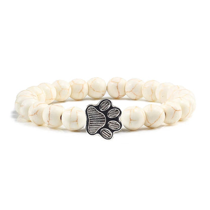 Lava Paw Stone Bracelet