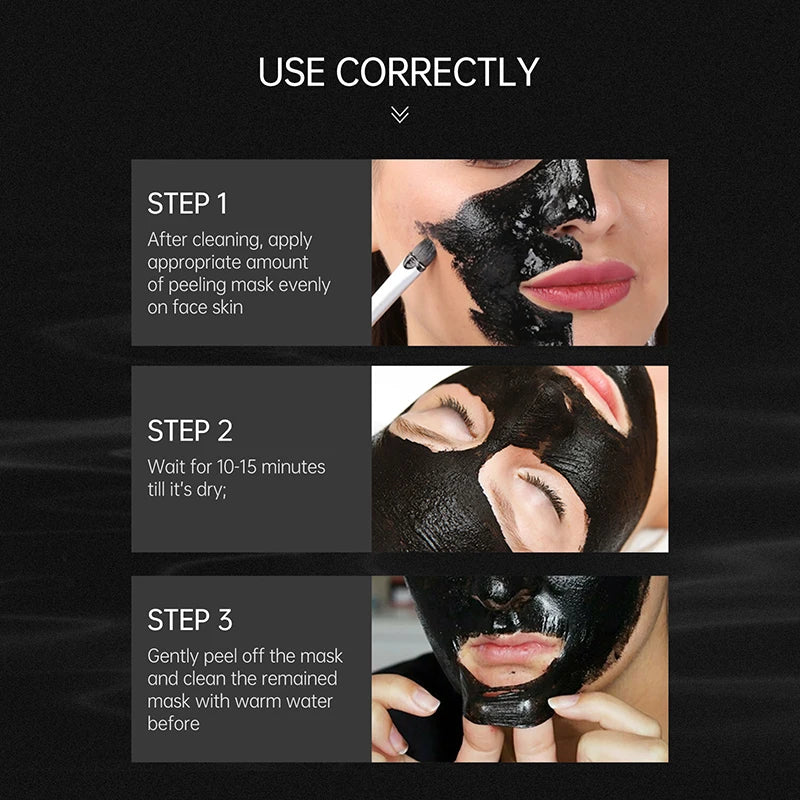 AuQuest Charcoal Blackhead Peel Mask